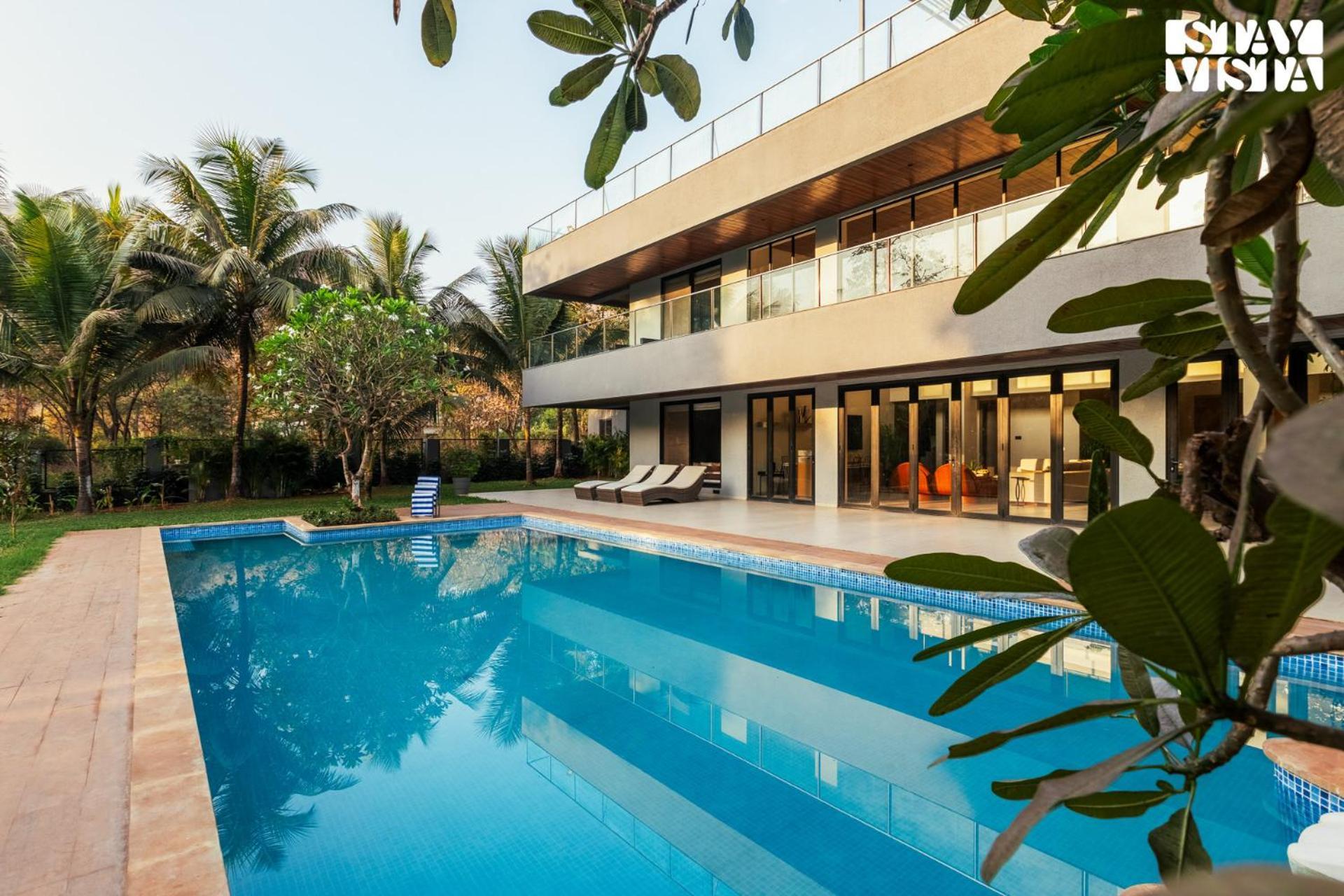 Reflection House By Stayvista With Pool, Terrace Bar, Indoor Games & Exquisite Interiors In A Nutshell Alībāg Zewnętrze zdjęcie